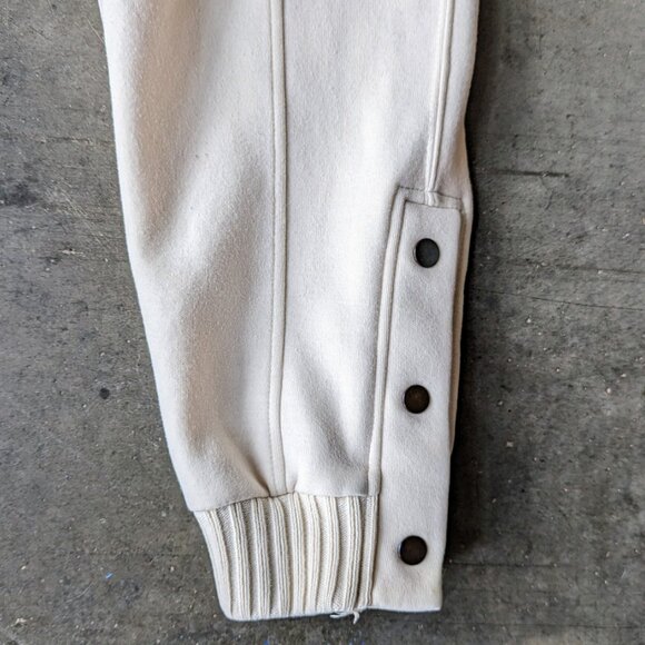 Anthropologie Saturday Sunday Ivory Dylan Cropped Snap Ankle Joggers small - Picture 4 of 9